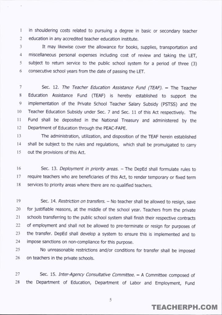 Teachers' Compensation and Support Act of 2018 page 2