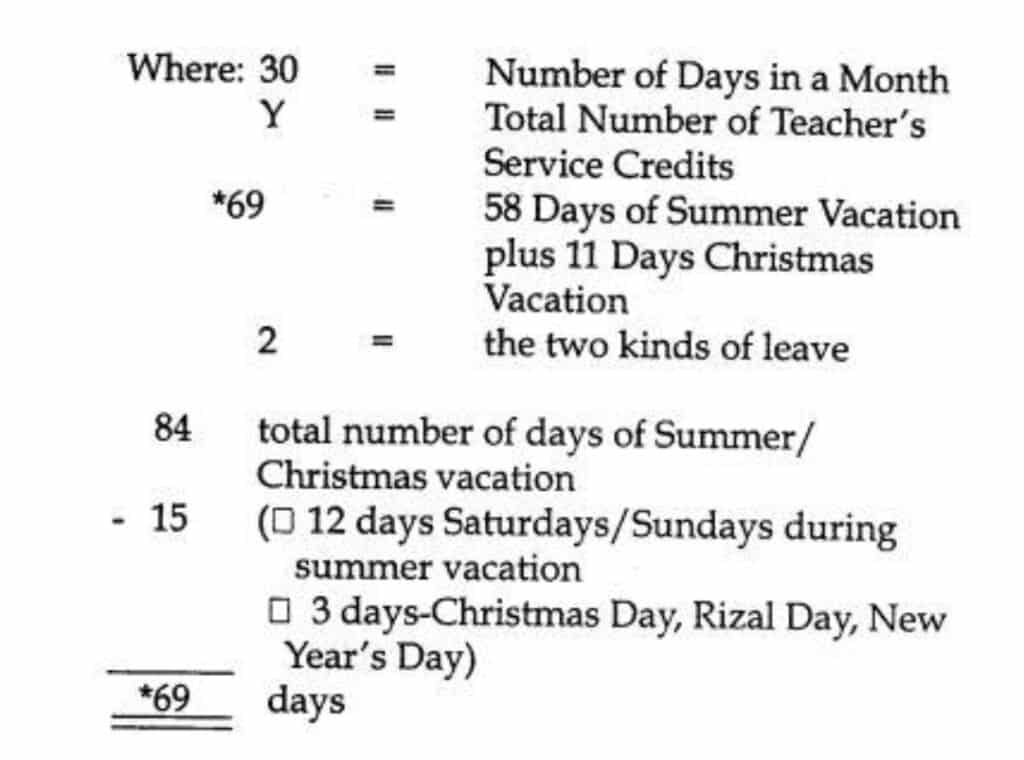 computation of vacation leave