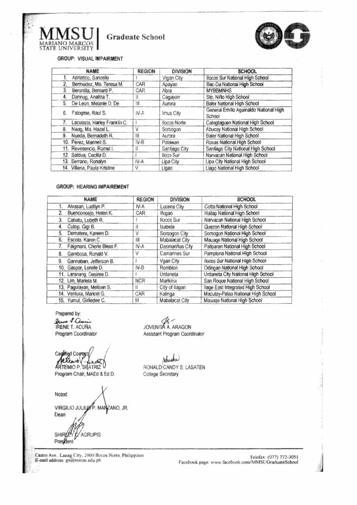 2019 DepEd Institution-Based Summer Training Program for Secondary School Teachers