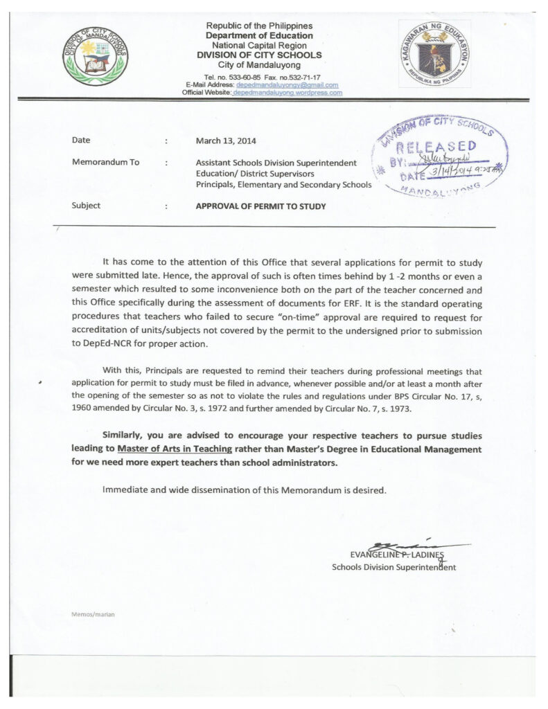 sample application letter for teacher in public school (deped)