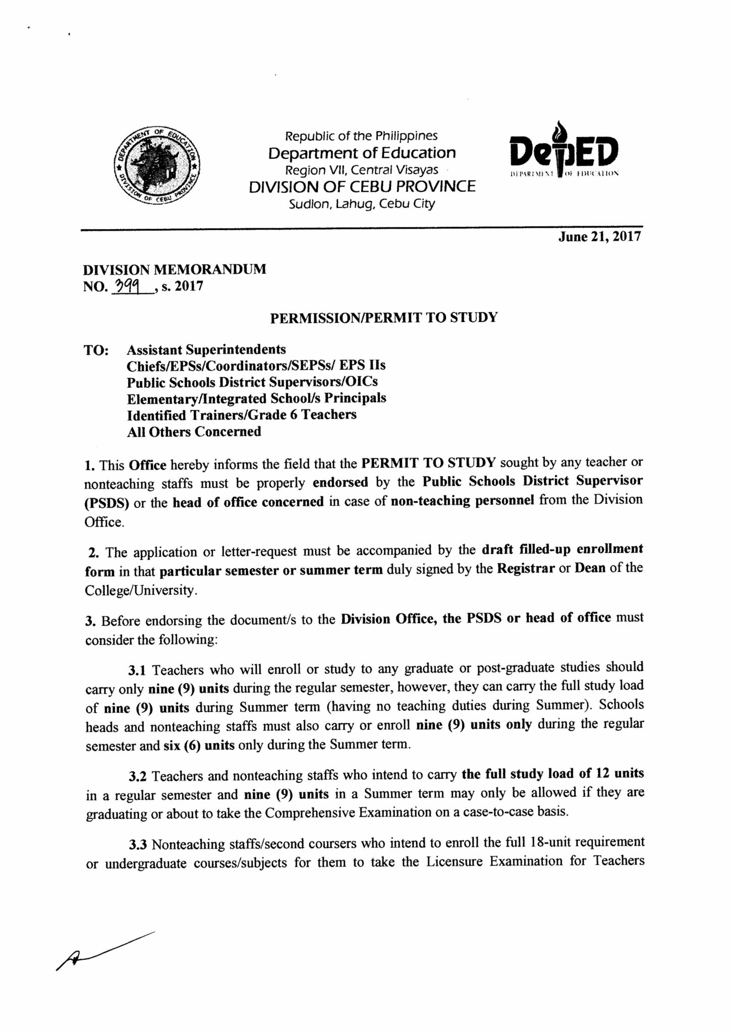 master teacher application letter deped