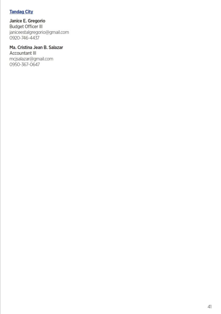 2019 DEPED FINANCE DIRECTORY
