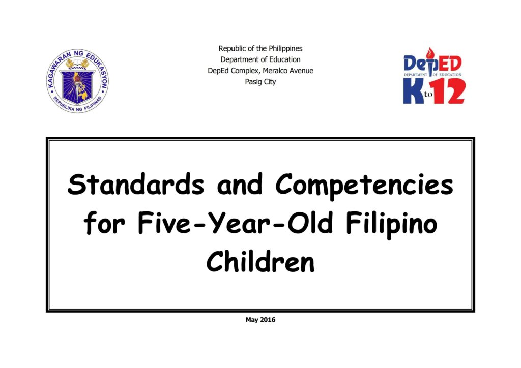 2019 DepEd Kindergarten Curriculum Guide