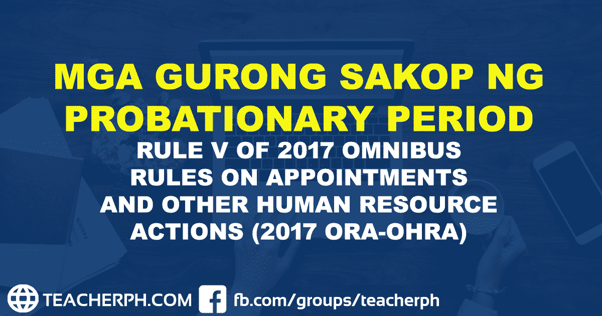 Mga Gurong Sakop ng Probationary Period
