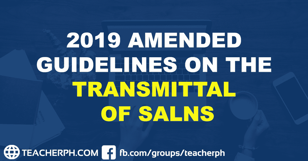 2019 Amended Guidelines on the Transmittal of SALNs