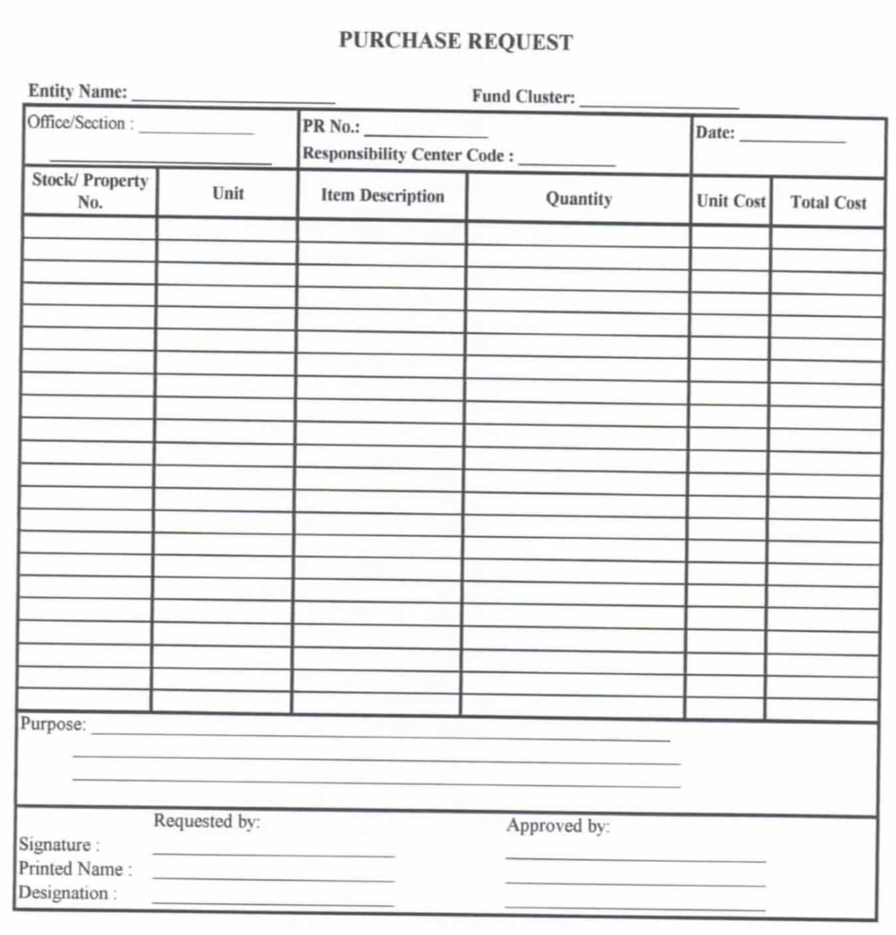 MOOE Purchase Request