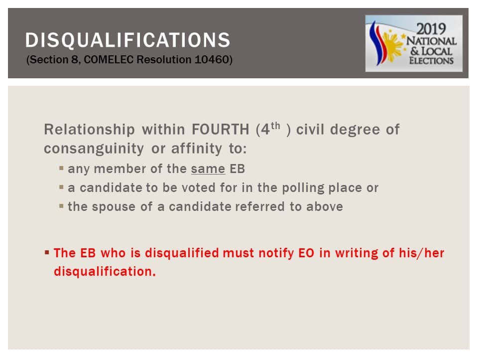 May 13, 2019 National and Local Elections Frequently Asked Questions