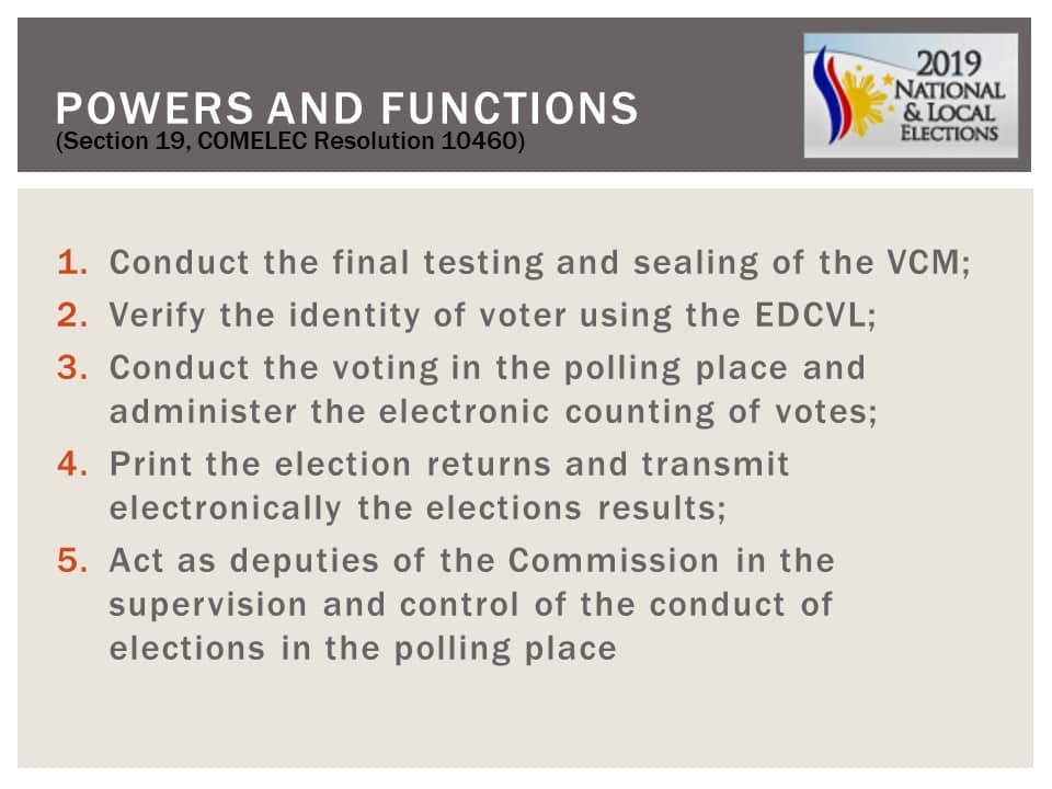 May 13, 2019 National and Local Elections Frequently Asked Questions