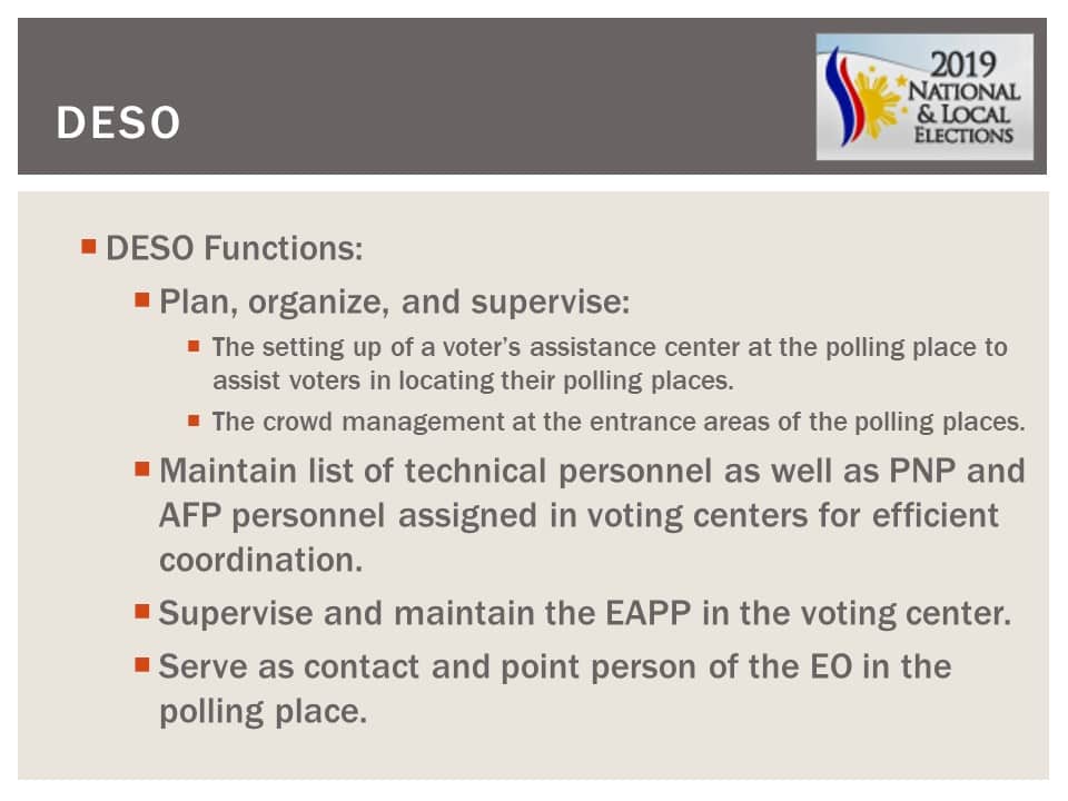 May 13, 2019 National and Local Elections Frequently Asked Questions