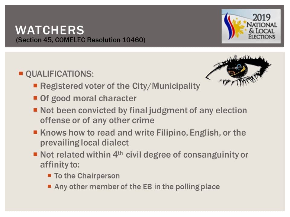 May 13, 2019 National and Local Elections Frequently Asked Questions