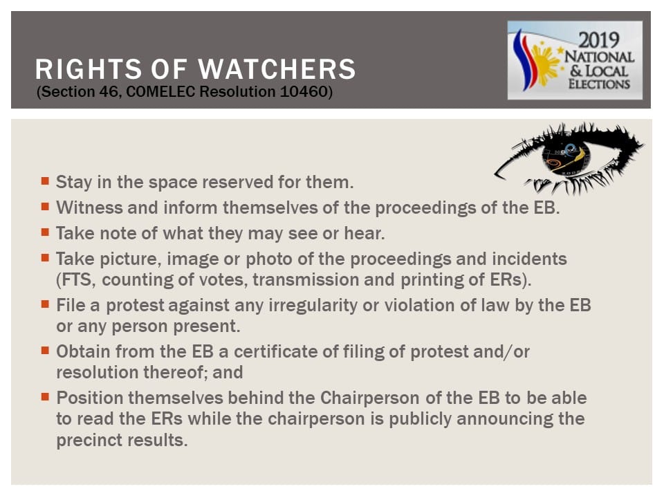 May 13, 2019 National and Local Elections Frequently Asked Questions