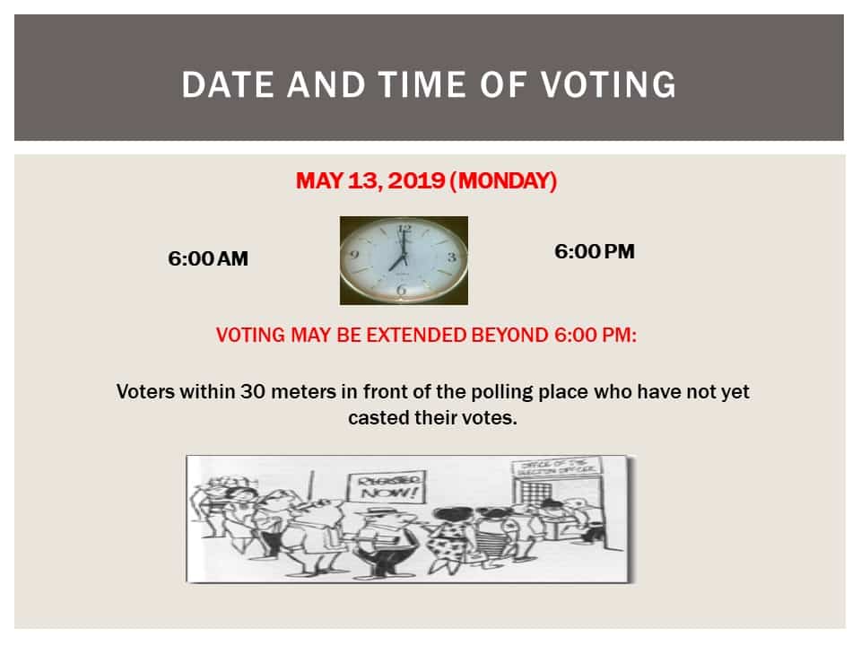 May 13, 2019 National and Local Elections Frequently Asked Questions