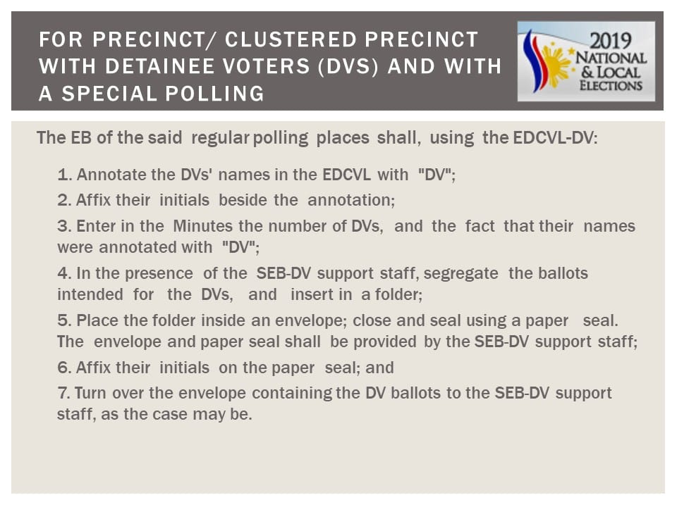 May 13, 2019 National and Local Elections Frequently Asked Questions