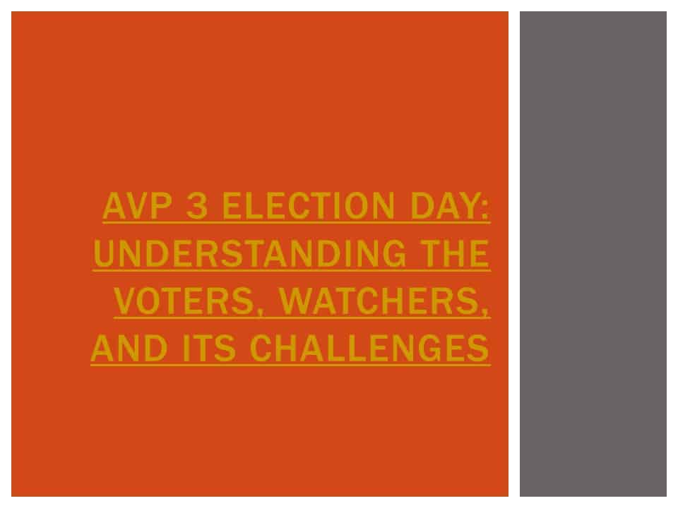 May 13, 2019 National and Local Elections Frequently Asked Questions