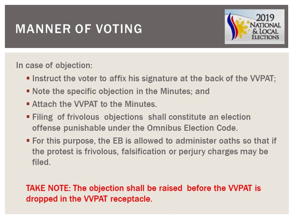 May 13, 2019 National and Local Elections Frequently Asked Questions