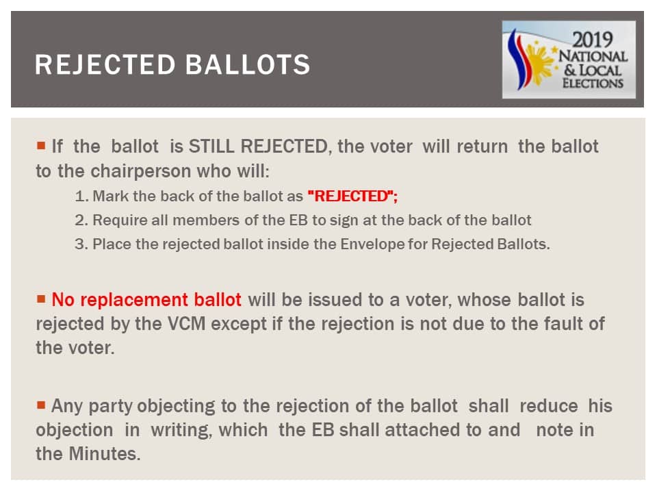 May 13, 2019 National and Local Elections Frequently Asked Questions