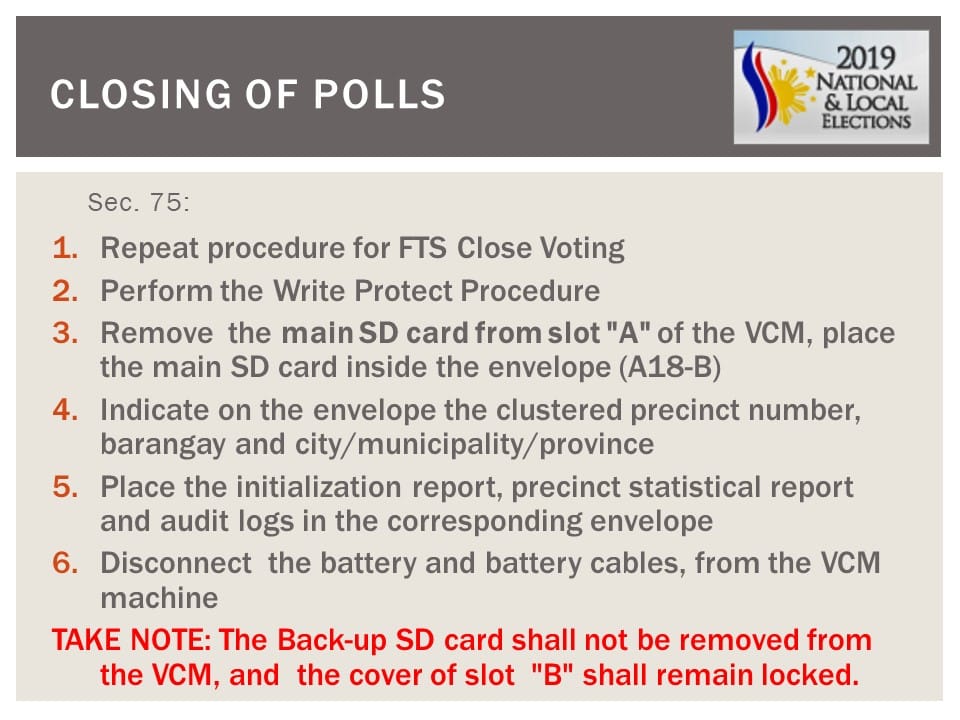 May 13, 2019 National and Local Elections Frequently Asked Questions