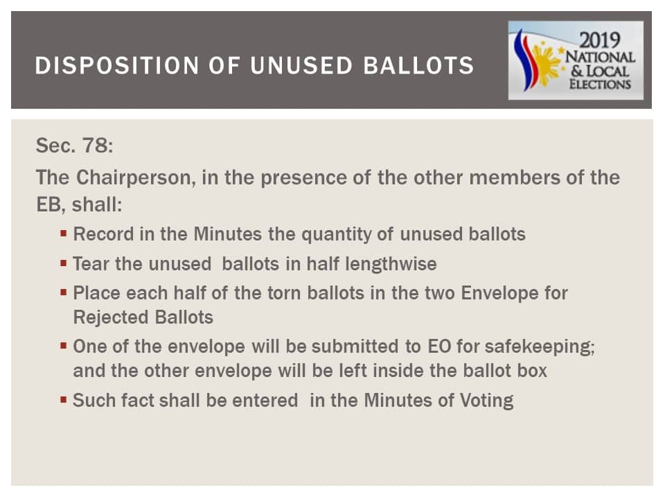 May 13, 2019 National and Local Elections Frequently Asked Questions