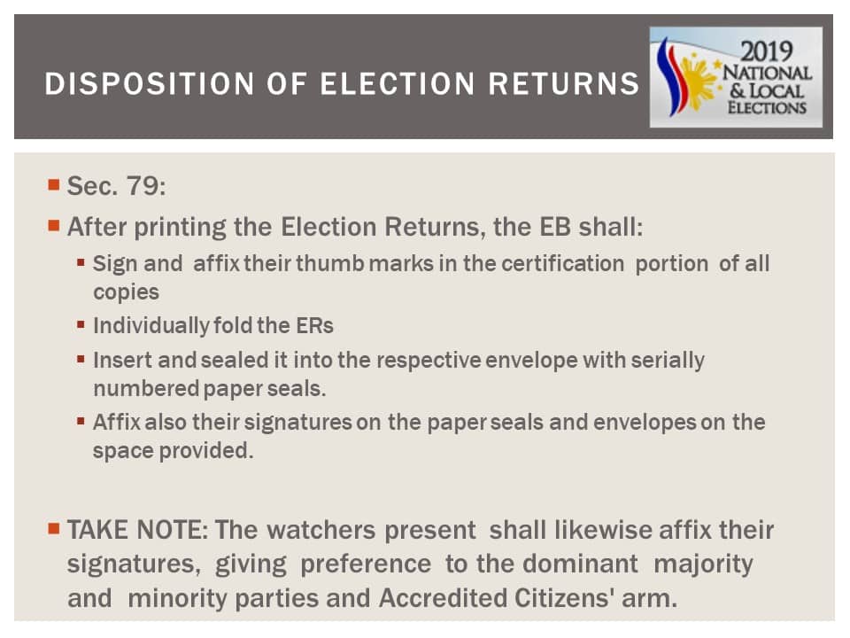 May 13, 2019 National and Local Elections Frequently Asked Questions