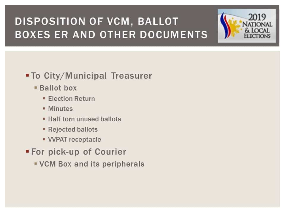 May 13, 2019 National and Local Elections Frequently Asked Questions