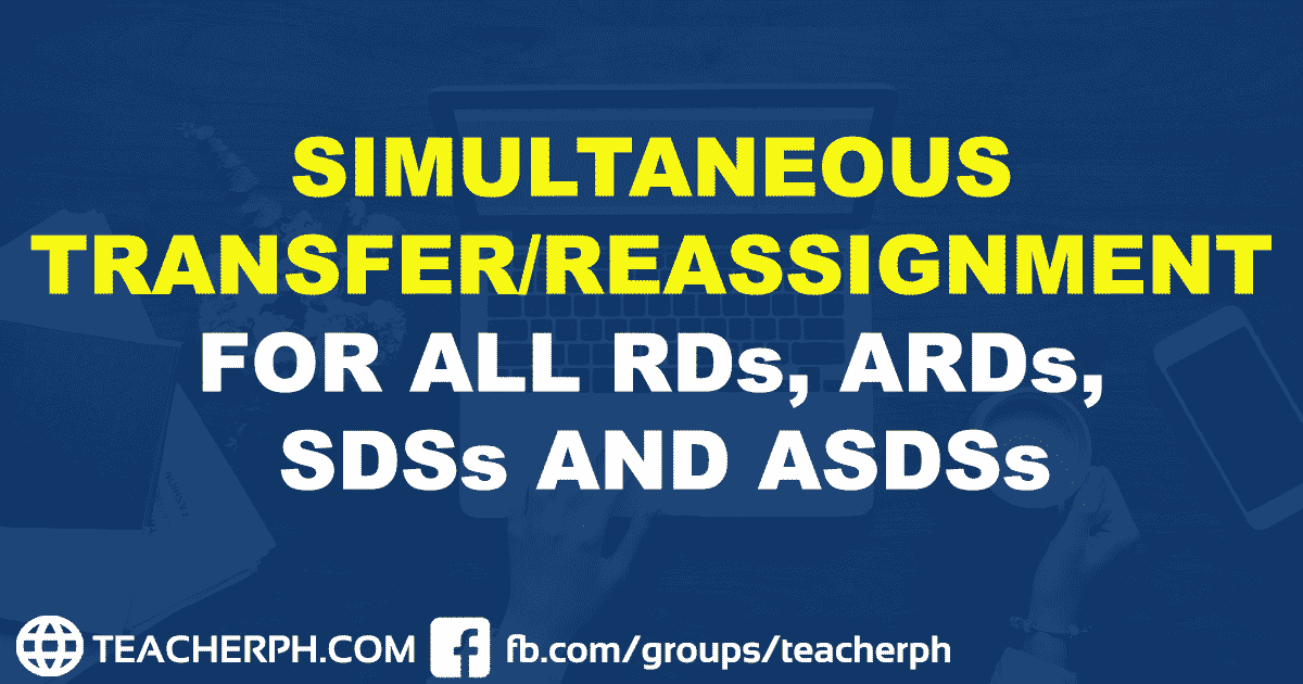 SIMULTANEOUS TRANSFER REASSIGNMENT FOR ALL RDS, ARDS, SDSS AND ASDSS