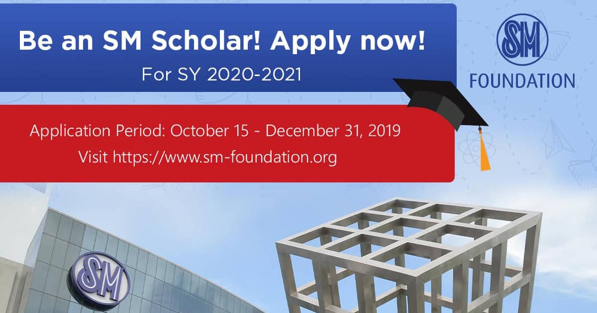SM Foundation College Scholarship Program for School Year 2020-2021
