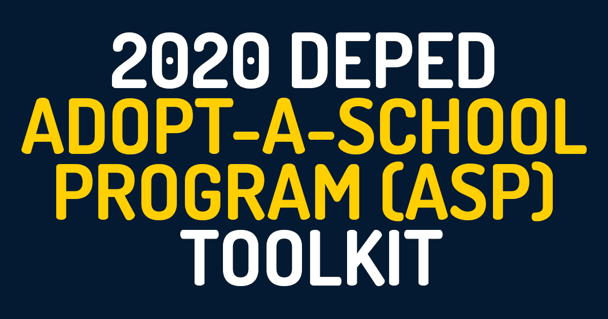 2020 DepEd Adopt-A-School Program (ASP) Toolkit