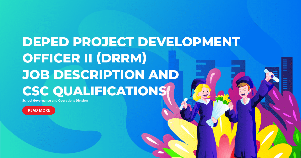 DepEd Project Development Officer II (DRRM) Job Description and CSC Qualifications