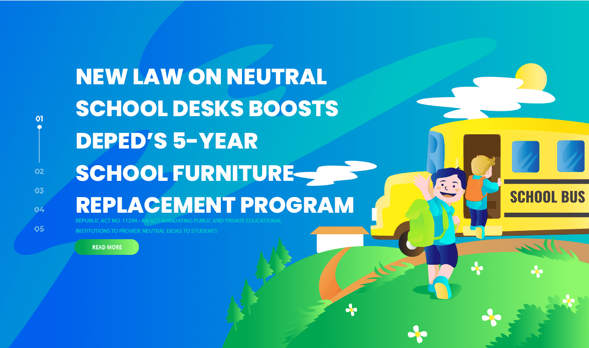 New Law on Neutral School Desks Boosts DepEd’s 5-Year School Furniture Replacement Program