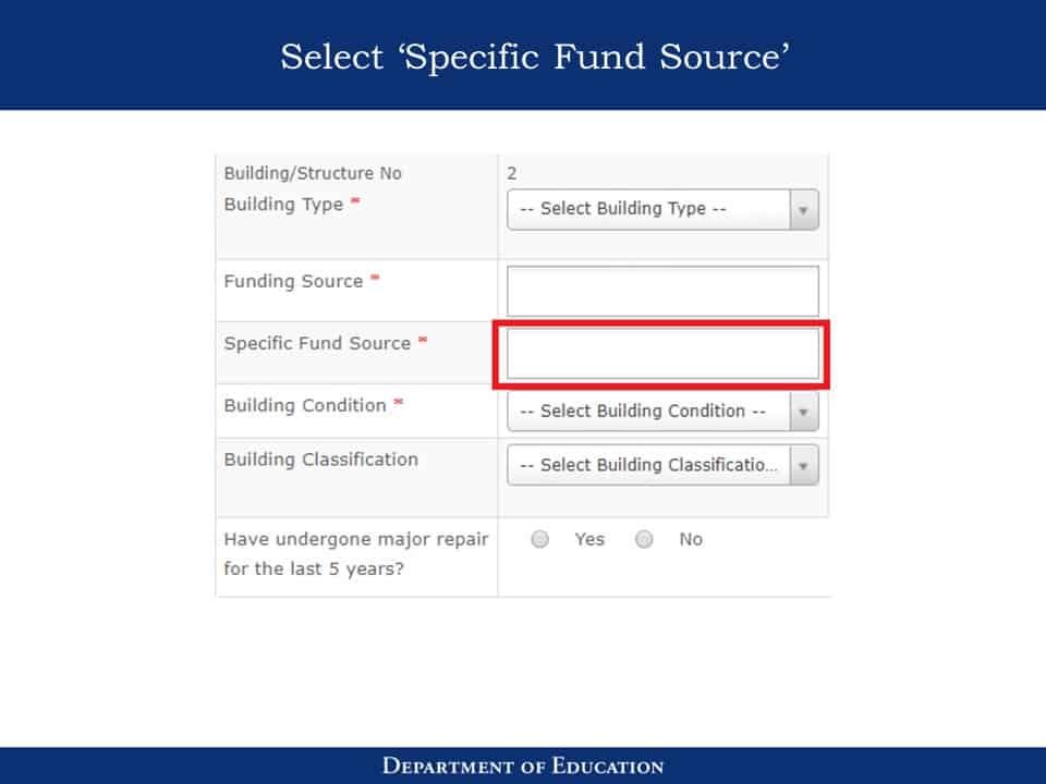 National School Building Inventory (NSBI) Enhanced Basic Education Information System (EBEIS) Encoding Step by Step Process