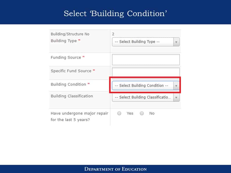 National School Building Inventory (NSBI) Enhanced Basic Education Information System (EBEIS) Encoding Step by Step Process