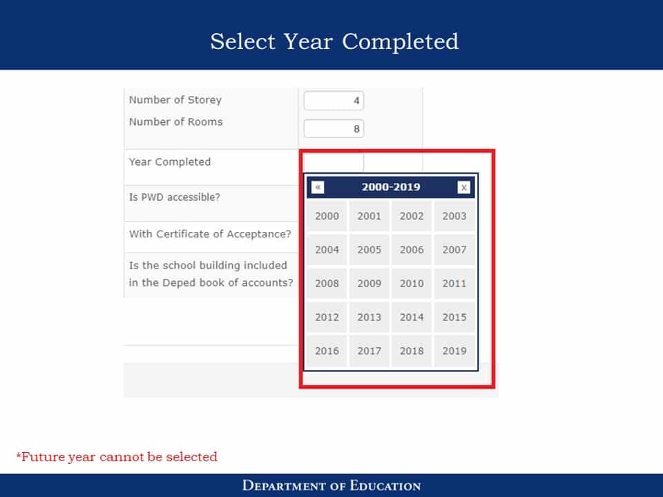 National School Building Inventory (NSBI) Enhanced Basic Education Information System (EBEIS) Encoding Step by Step Process