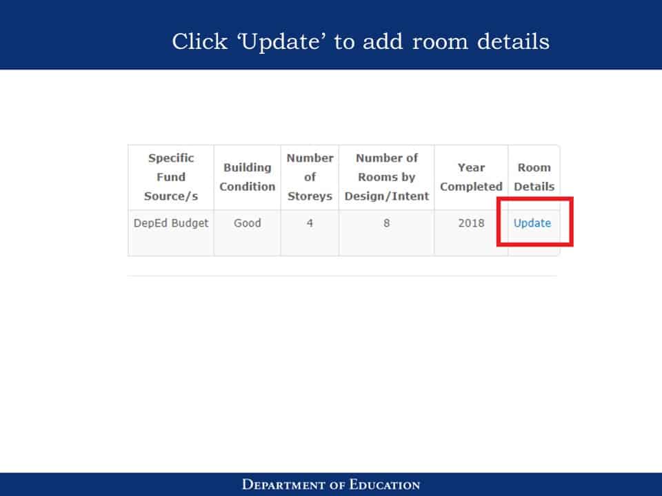 National School Building Inventory (NSBI) Enhanced Basic Education Information System (EBEIS) Encoding Step by Step Process