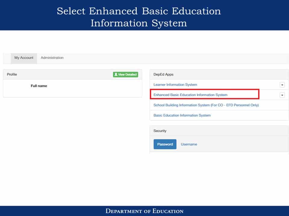 National School Building Inventory (NSBI) Enhanced Basic Education Information System (EBEIS) Encoding Step by Step Process