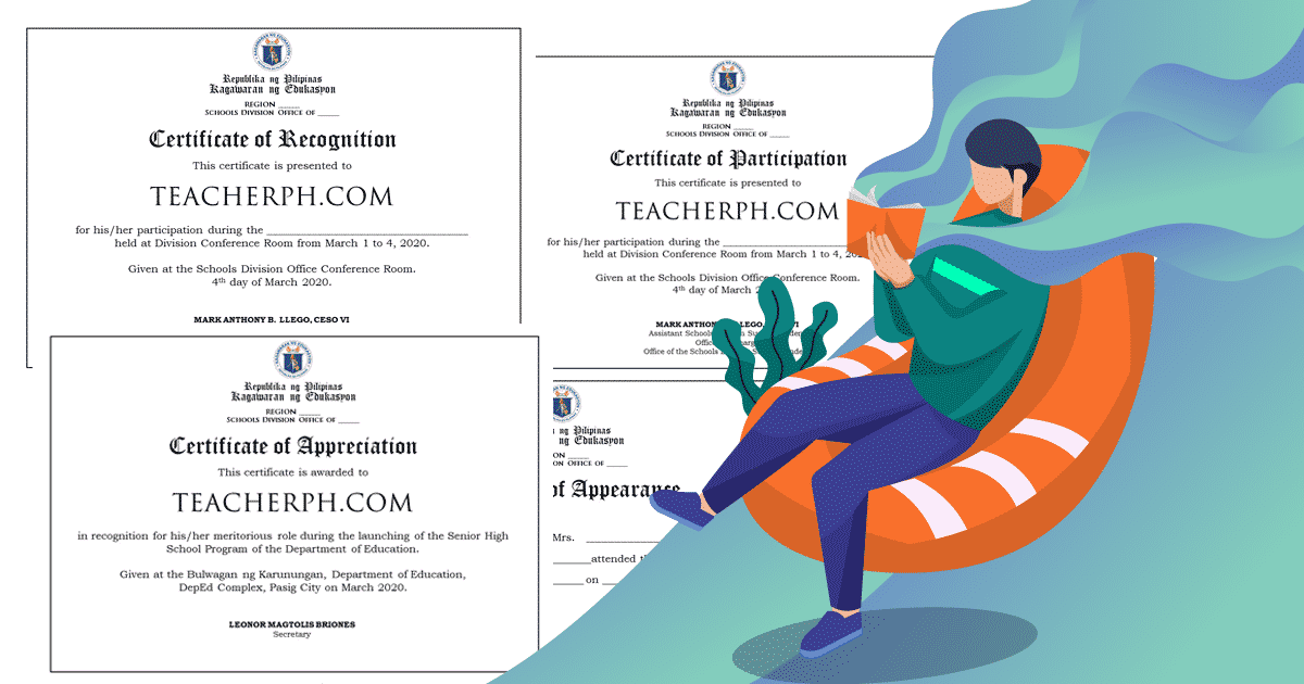 2020 DepEd Standard Format and Templates for Certificates