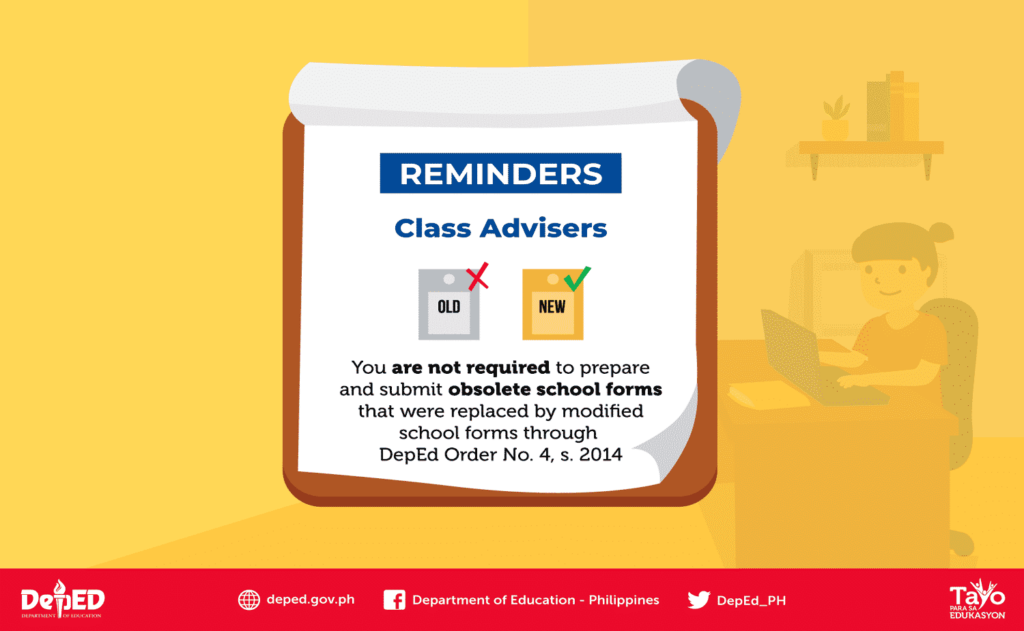 DepEd School Forms Checking Reminders 1