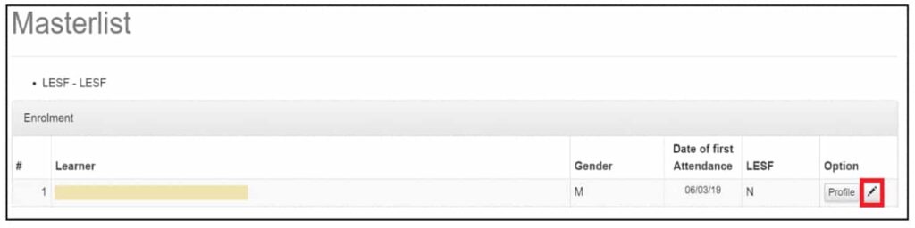 Lesf Form.pdf User Guide for Learner Enrollment and Survey Tagging (LESF) Facility ...