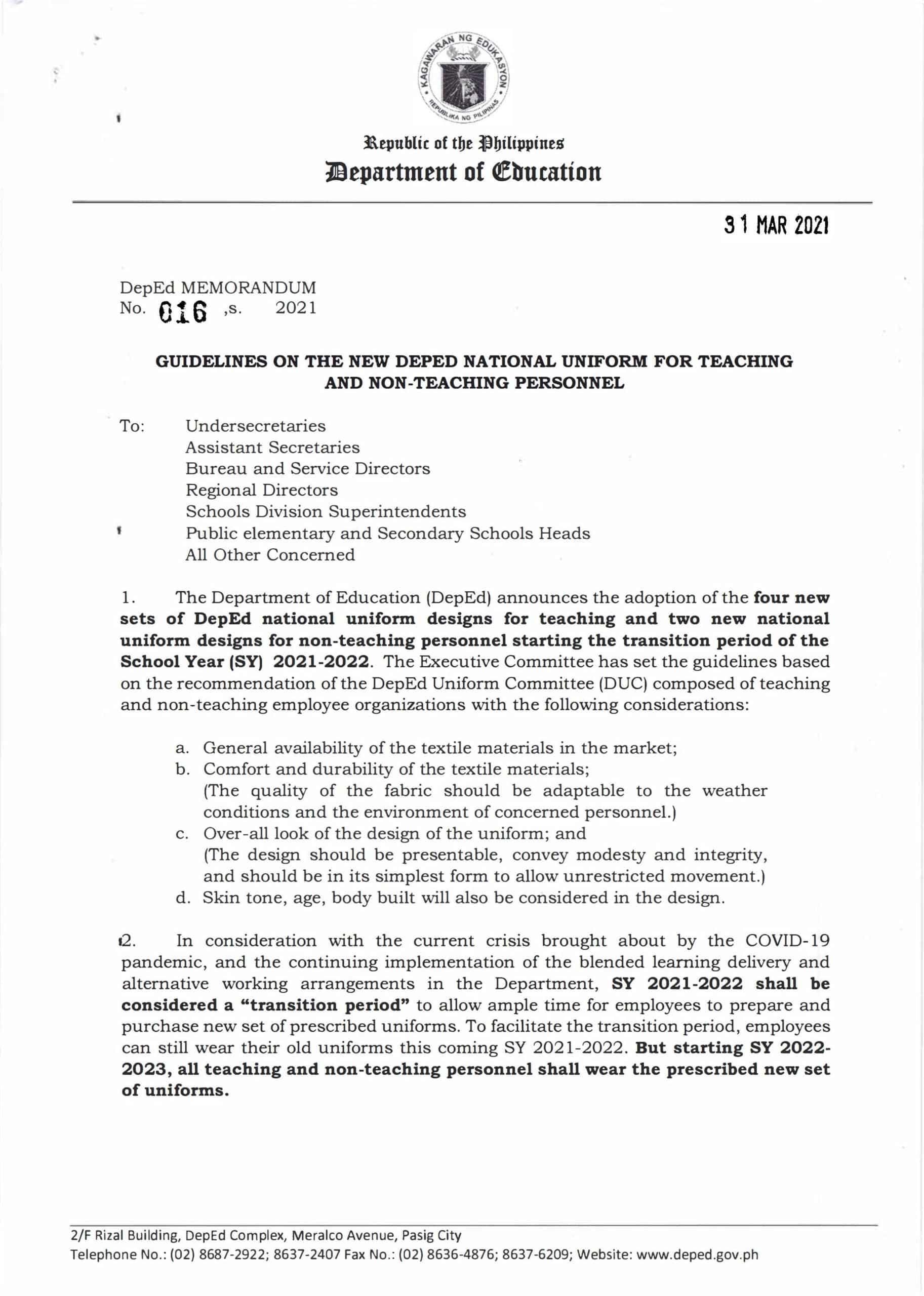 application letter for non teaching personnel