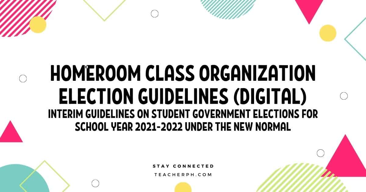 DepEd Homeroom Class Organization Election Guidelines (Digital)