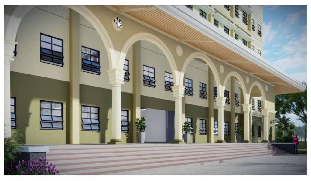 DepEd Perspective: Colonnaded Portico (inspired by Gabaldon School Buildings)