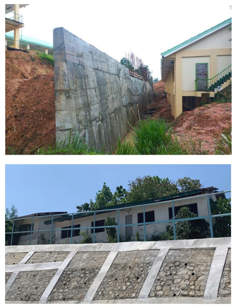 DepEd School Building Soil Slope Protection