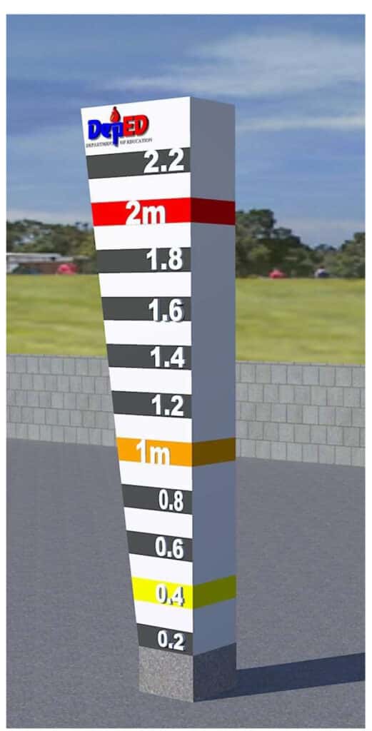 DepEd Standard Design of Flood Marker