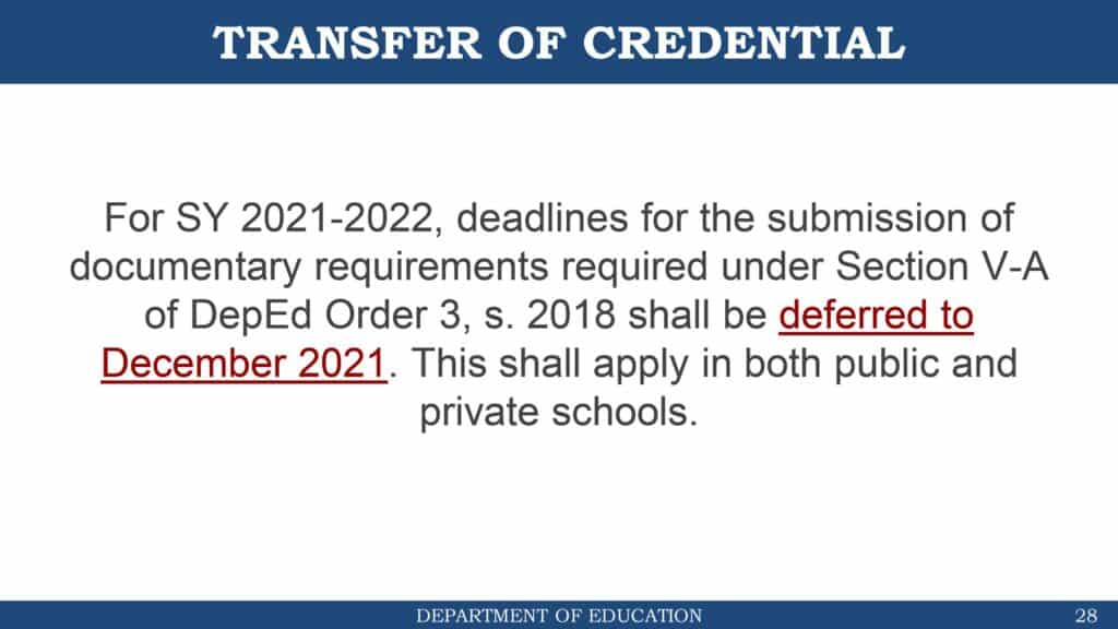 DepEd Guidelines on Enrollment for School Year 2021-2022