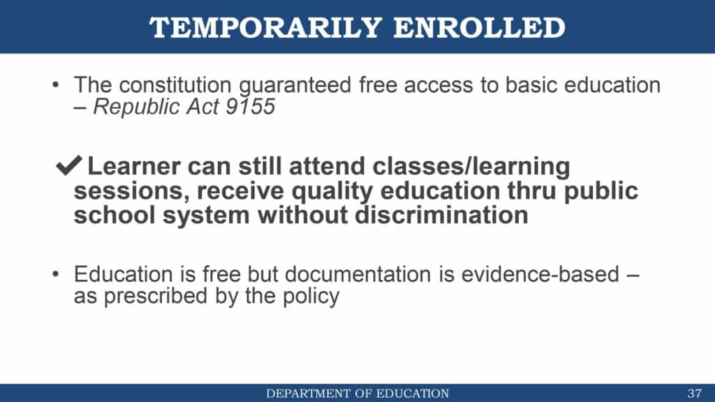 DepEd Guidelines on Enrollment for School Year 2021-2022