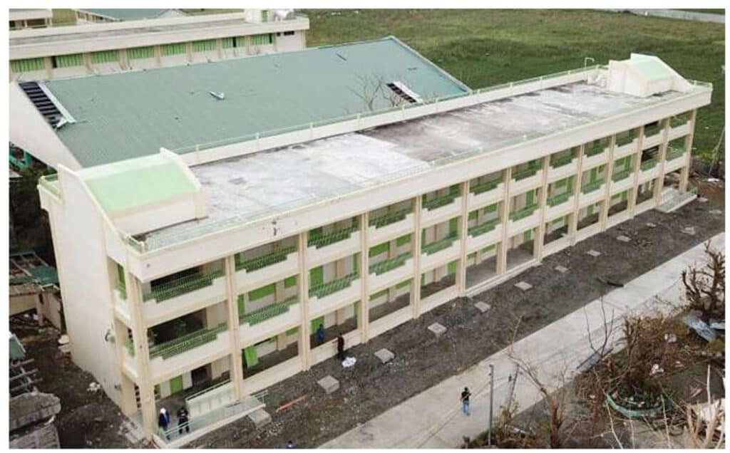 Replacement of the Roofing System of the School Building from regular roofing design to Roof Deck and/or Parapets