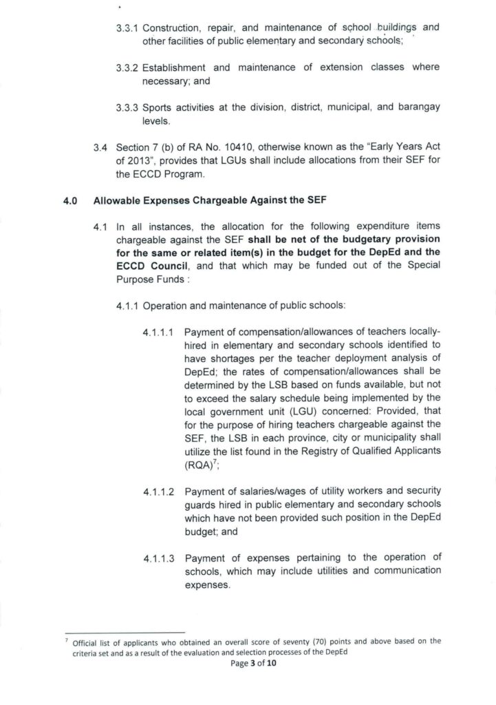 DepEd-DBM-DILG Joint Memorandum Circular No. 1, s. 2017