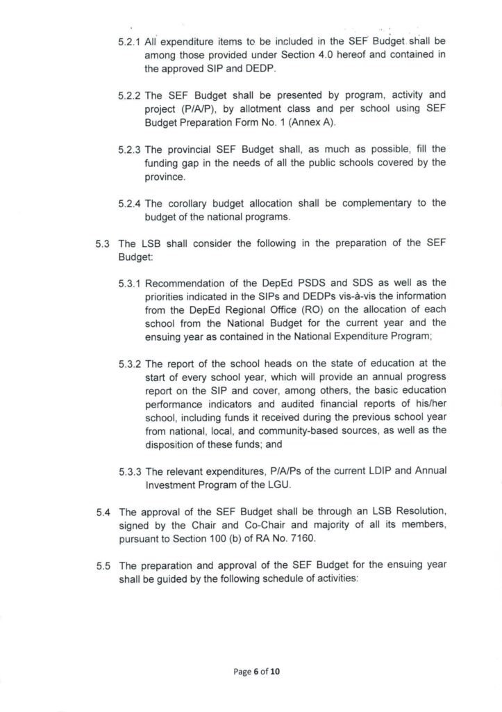 DepEd-DBM-DILG Joint Memorandum Circular No. 1, s. 2017