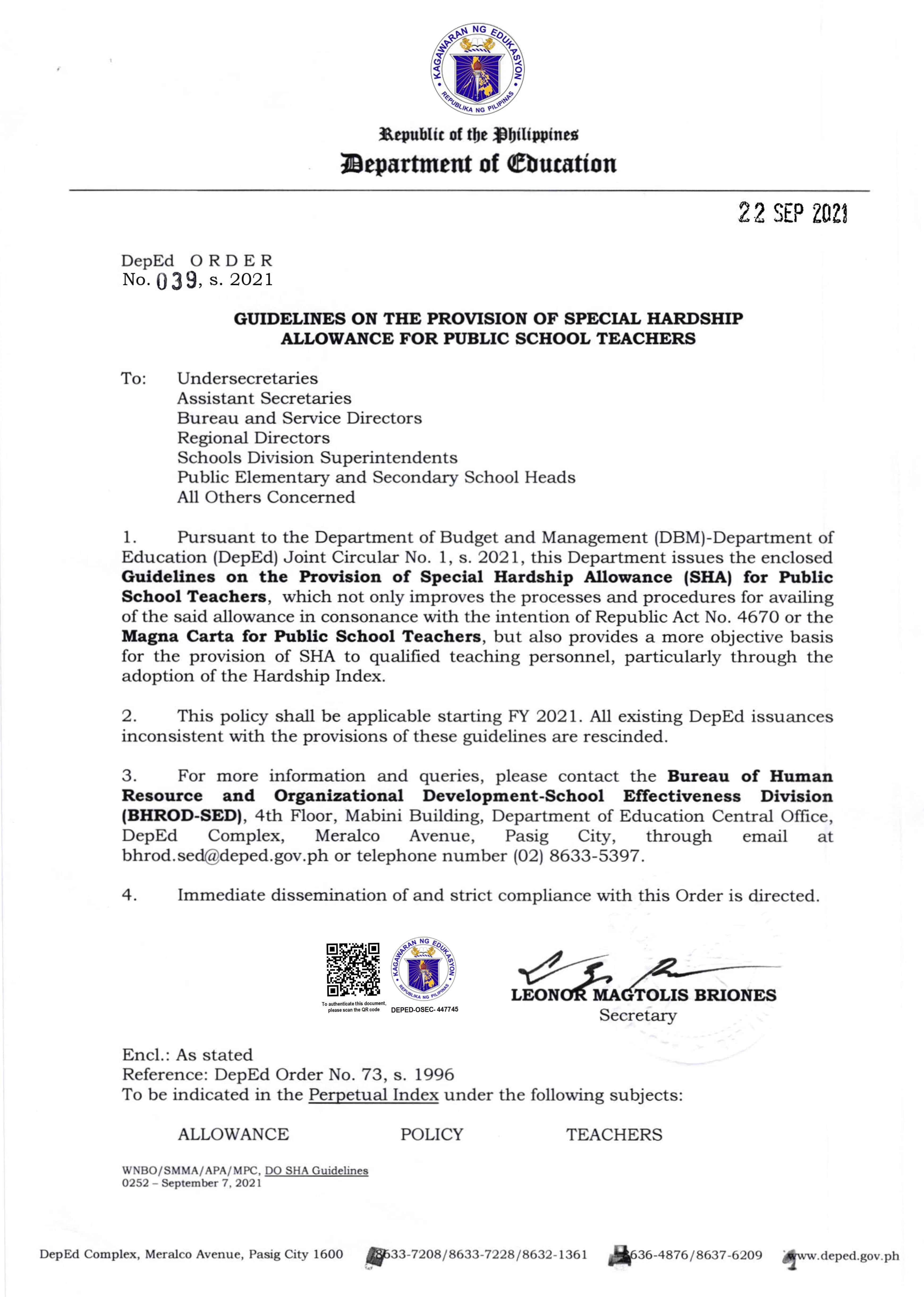 deped memo no assignment policy 2018