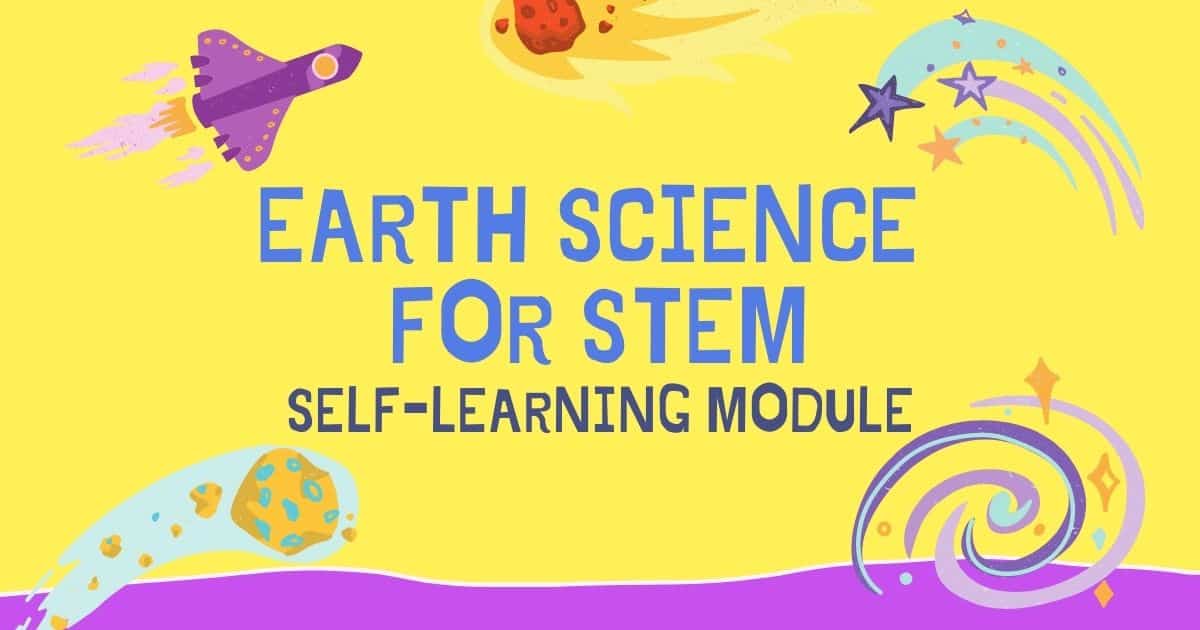 Senior High School (SHS) Earth Science for Stem DepEd Self-Learning Module