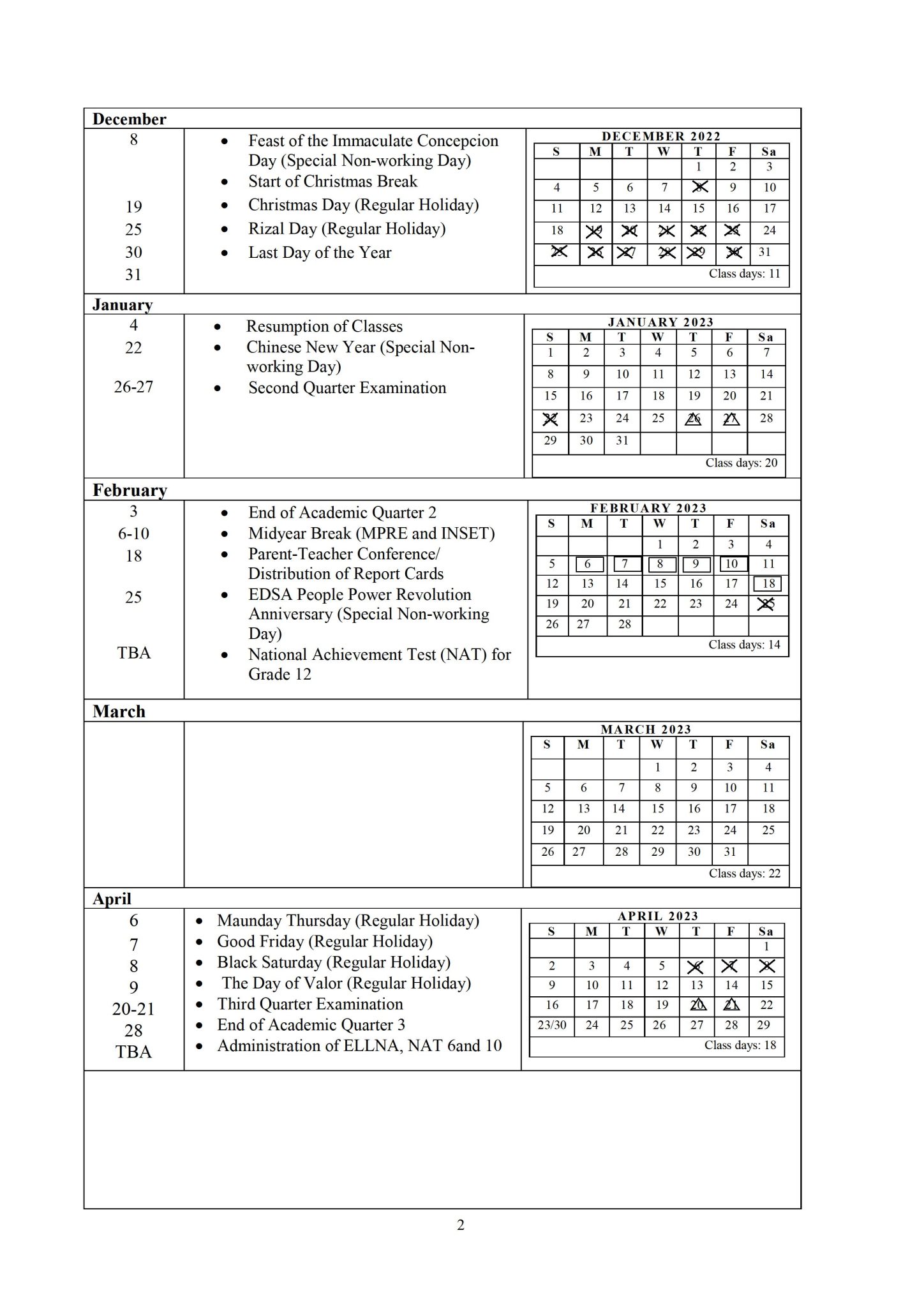 DepEd Career Guidance Activities, PTA Conferences and Cards